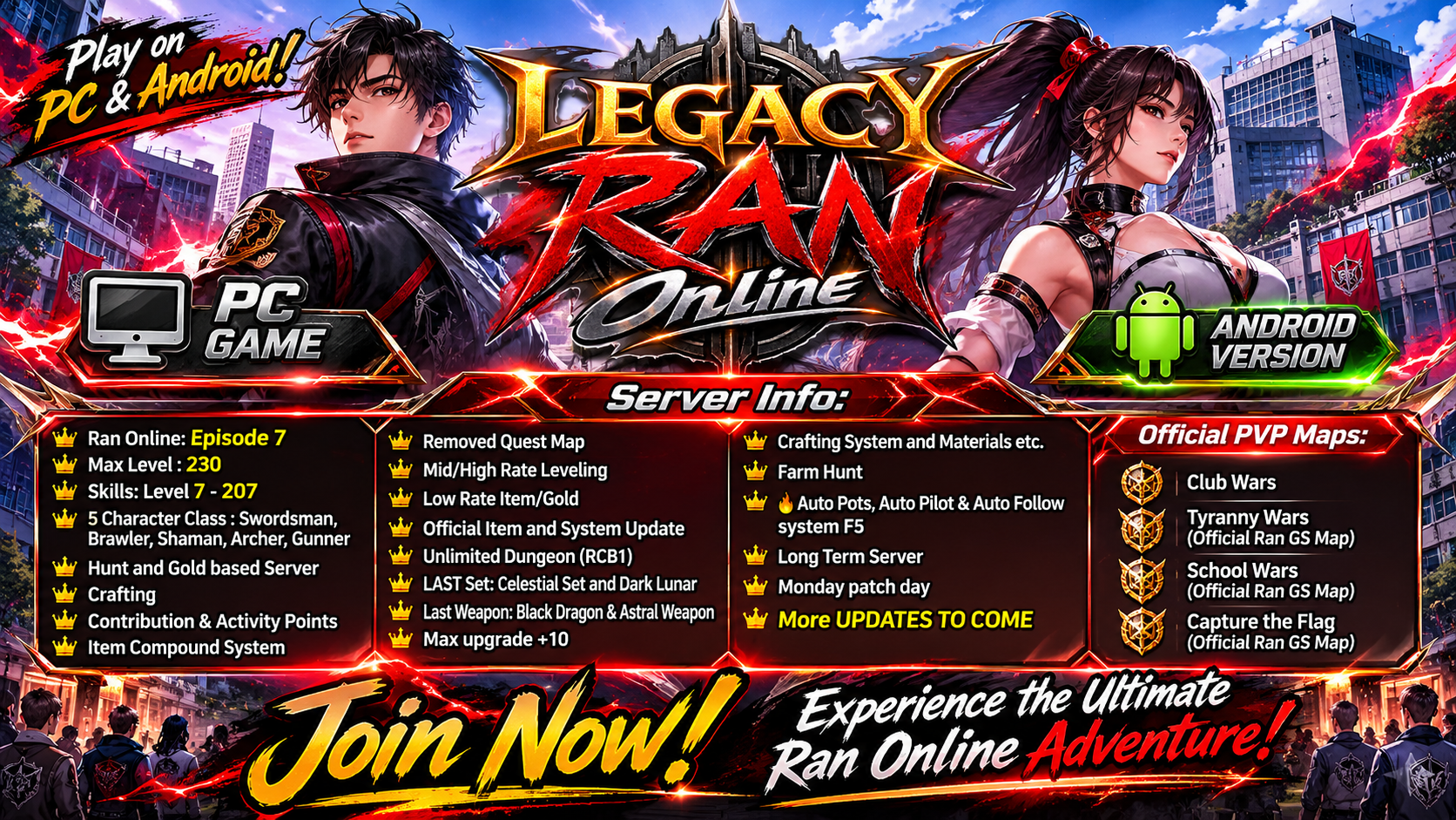🔥 OFFICIAL ANNOUNCEMENT — LEGACYRAN ANDROID IS NOW AVAILABLE! 🔥